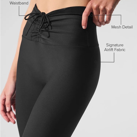 ALO Yoga Black Leggings Divine Airlift XXS - Picture 4 of 5